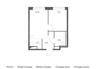 1-комнатная квартира на продажу, 32.6 м2, поселение Кокошкино, жилой комплекс Новое Внуково, к20