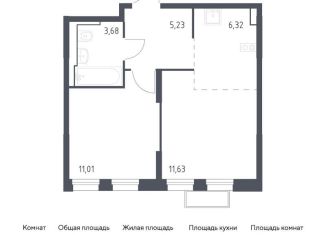 1-комнатная квартира на продажу, 37.9 м2, Красногорск, жилой комплекс Квартал Строгино, к2
