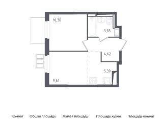 Продажа однокомнатной квартиры, 33.8 м2, Московская область, жилой комплекс Горки Парк, к3.1