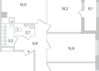 Продается 3-комнатная квартира, 89.8 м2, Пушкин