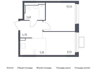 Продам 1-комнатную квартиру, 32.8 м2, Московская область, жилой комплекс Квартал Строгино, к2