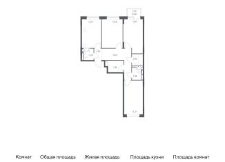 Продается 3-ком. квартира, 78.7 м2, поселение Кокошкино, жилой комплекс Новое Внуково, к20