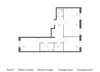 Продается 2-комнатная квартира, 69.2 м2, деревня Столбово, проспект Куприна, 30к9