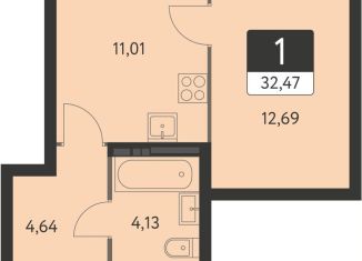 Продам 1-комнатную квартиру, 32.5 м2, Свердловская область