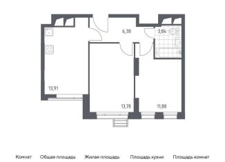 Продажа 2-ком. квартиры, 49.8 м2, Красногорск, жилой комплекс Спутник, к15