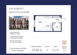 Продаю квартиру студию, 25.9 м2, Санкт-Петербург