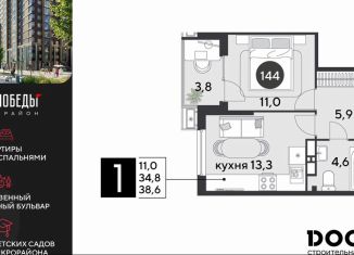 Однокомнатная квартира на продажу, 38.6 м2, Санкт-Петербург, Садовая улица, Адмиралтейский район