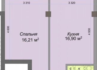 Продаю однокомнатную квартиру, 46.2 м2, Кабардино-Балкариия, улица Тарчокова, 127А