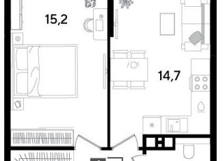 Продается 1-ком. квартира, 41 м2, Краснодар, Прикубанский округ