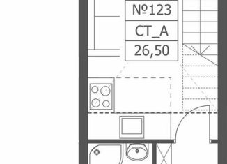 Продам квартиру студию, 26.5 м2, Ярославль, Большая Октябрьская улица, 85