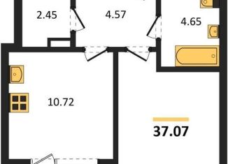 Продажа 1-комнатной квартиры, 37.1 м2, Воронеж, Левобережный район