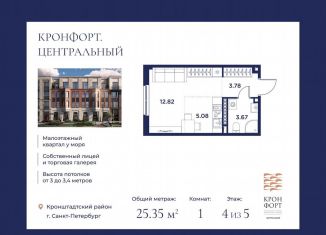 Продажа квартиры студии, 25.4 м2, Санкт-Петербург