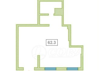 Сдам помещение свободного назначения, 62.3 м2, Тюмень, улица Фармана Салманова, 17
