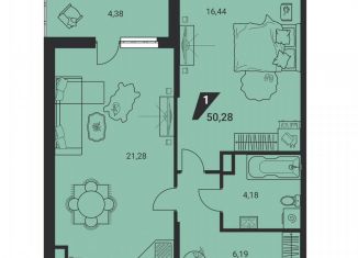 Продается 1-ком. квартира, 50.3 м2, Свердловская область, улица Громова, 26