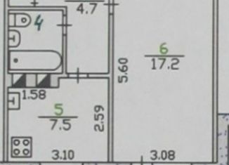 Продам 1-ком. квартиру, 33.4 м2, Орловская область, улица Матросова, 48