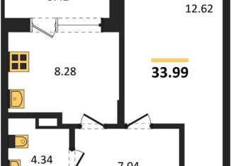 Продается однокомнатная квартира, 34 м2, Воронеж, Левобережный район