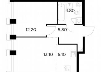 1-комнатная квартира на продажу, 41 м2, Москва, метро Войковская