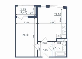 Продается 2-комнатная квартира, 54.8 м2, Санкт-Петербург