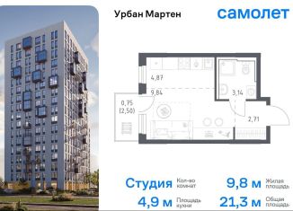 Продам квартиру студию, 21.3 м2, Уфа, Дёмский район, улица Рашита Манурова