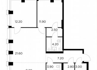 Продается 2-ком. квартира, 78.5 м2, Москва, Войковский район