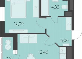 Продажа однокомнатной квартиры, 37.3 м2, Екатеринбург, улица Академика Парина, 27, метро Чкаловская