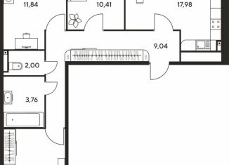 Продается 3-ком. квартира, 78 м2, Ростовская область