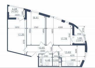 Продается двухкомнатная квартира, 71.2 м2, Санкт-Петербург