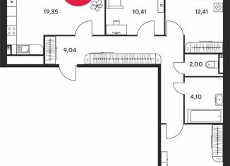 Трехкомнатная квартира на продажу, 81.9 м2, Ростов-на-Дону