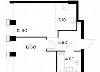 Продам 1-комнатную квартиру, 41.1 м2, Москва, метро Войковская