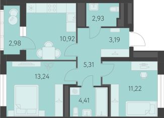 2-комнатная квартира на продажу, 33.3 м2, Екатеринбург, улица Академика Парина, 27