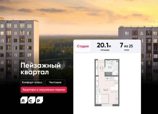 Квартира на продажу студия, 20.1 м2, Санкт-Петербург, Красногвардейский район