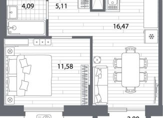 Продам однокомнатную квартиру, 38.1 м2, Санкт-Петербург, метро Площадь Мужества