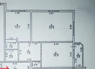 Продам 2-ком. квартиру, 75 м2, Краснодар, улица Александра Покрышкина, 2/1