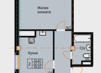 Продается 2-ком. квартира, 59.5 м2, Ессентуки