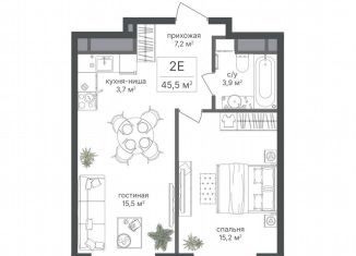 2-комнатная квартира на продажу, 45.5 м2, Москва, САО