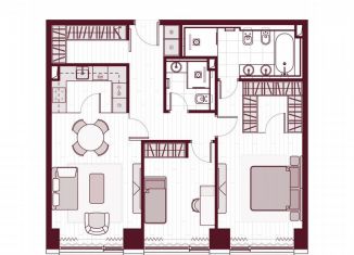 Продажа 3-комнатной квартиры, 84.7 м2, Москва, Ленинградский проспект, 37/1, метро Петровский парк