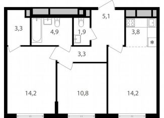 Продаю трехкомнатную квартиру, 61.5 м2, Москва, САО, Михалковская улица, 48