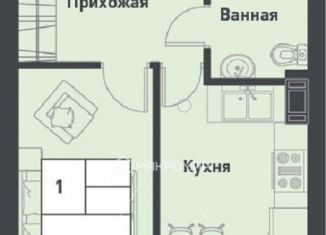 Продается однокомнатная квартира, 34.4 м2, Ленинградская область, Советская улица, 32к1