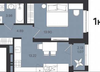 Продается однокомнатная квартира, 37.1 м2, Пермь, улица Космонавта Беляева, 31, Индустриальный район