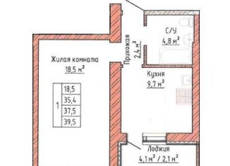 Продается 1-ком. квартира, 37.5 м2, Самара, Куйбышевский район