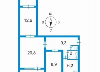 Продается 3-ком. квартира, 57.1 м2, Санкт-Петербург, Красногвардейский район, Ириновский проспект, 17к3