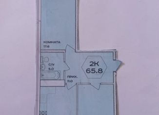 Продается 2-комнатная квартира, 65.8 м2, Краснодар, улица имени 40-летия Победы, 178к3, микрорайон ККБ