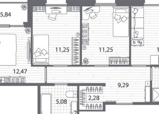 Продаю трехкомнатную квартиру, 78.6 м2, Санкт-Петербург, Калининский район