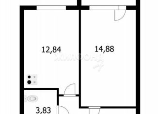 Продажа 1-ком. квартиры, 38 м2, Новосибирск, улица Забалуева, 69