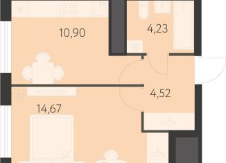 Продаю 1-комнатную квартиру, 34.3 м2, Екатеринбург, метро Чкаловская, 17-й квартал, 7к2