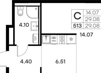 Продается квартира студия, 29.1 м2, Владимир, Тракторная улица, 43