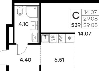 Продается квартира студия, 29.1 м2, Владимир, Тракторная улица, 43