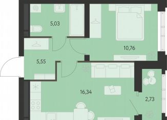 Продажа однокомнатной квартиры, 39.1 м2, Екатеринбург, улица Краснолесья, 94с2