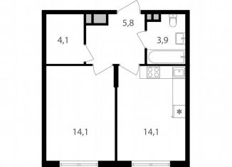 Продается 1-ком. квартира, 42 м2, Москва, САО, Михалковская улица, 48