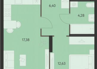 Продаю 1-комнатную квартиру, 42.2 м2, Екатеринбург, улица Краснолесья, 94с2